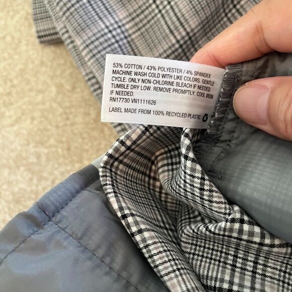 A New Day Plaid Academia Mid Rise Crop Stretch Straight Leg Pocket Trouser Pant - Picture 10 of 11